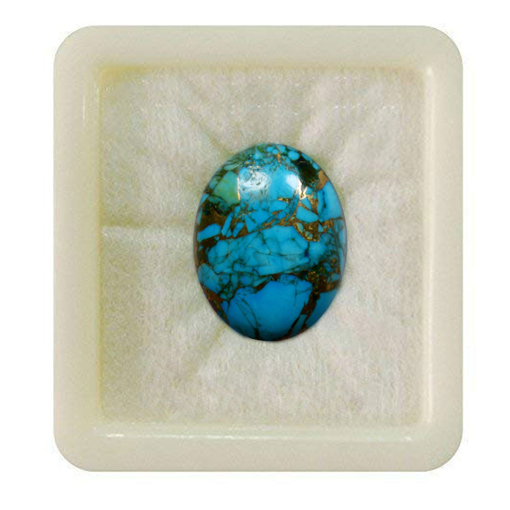 Natural Copper Turquoise Loose Gemstones 2.25 to 10.25 Ratti Firoza at Wholesale Rates (Rs 20/Carat)