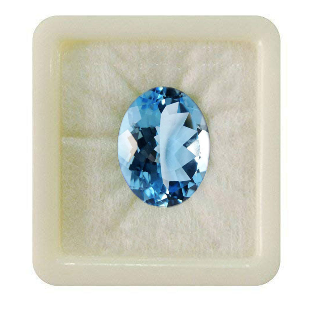 Natural Blue Topaz Nila Pukhraj Fine Quality Loose Gemstone at Wholesale Rates (Rs 125/Carat)