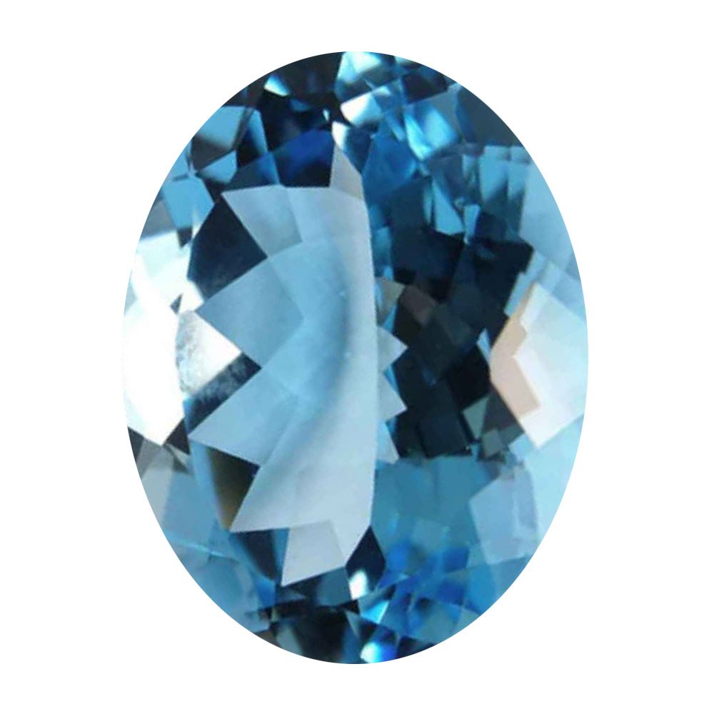 Natural Blue Topaz Nila Pukhraj Fine Quality Loose Gemstone at Wholesale  Rates (Rs 125/Carat)