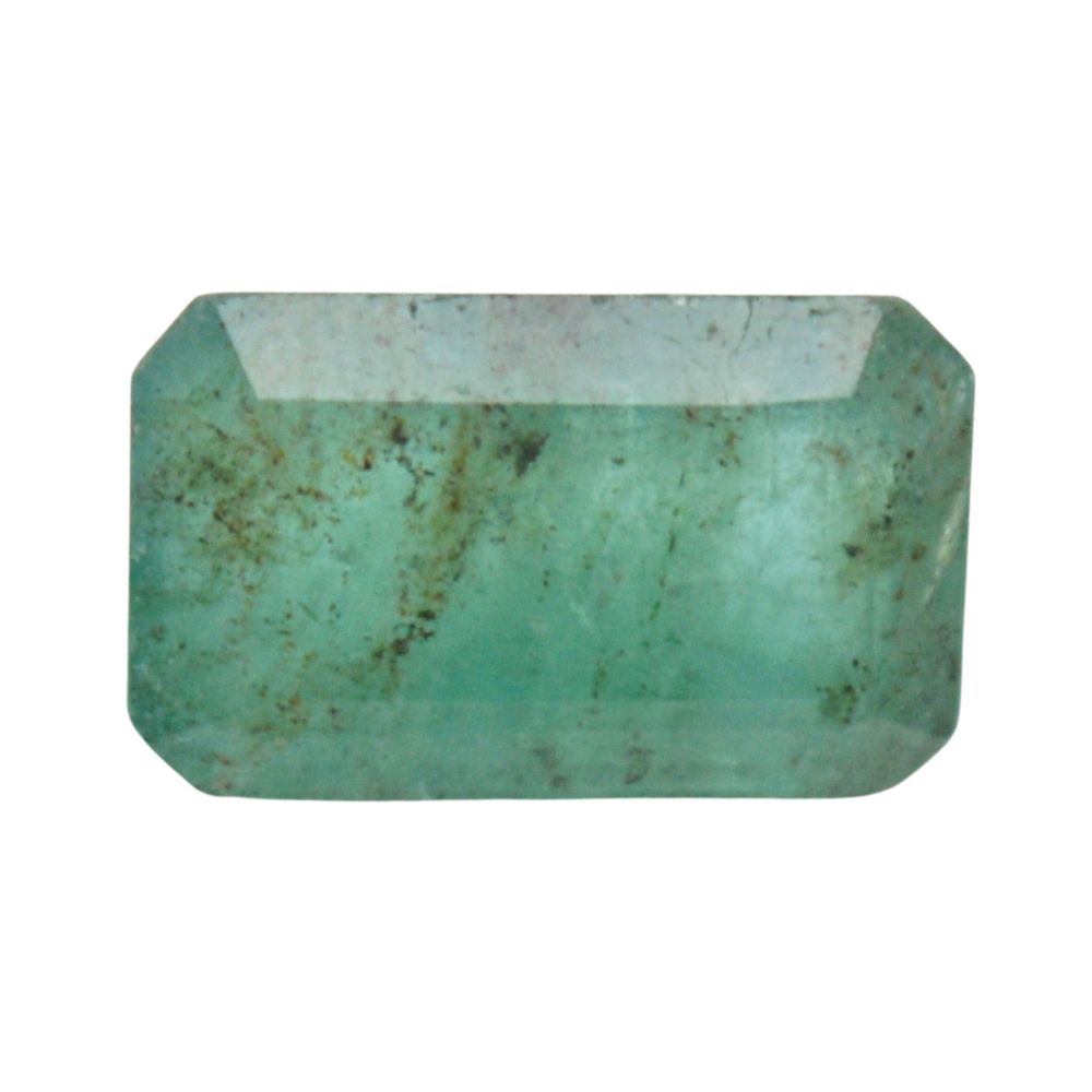 3.8 Carat 4.2 Ratti Certified Natural Zambian Emerald (Panna) Rectangle Shape Fine Quality Loose Gemstone at Wholesale Rates (Rs 900/carat)