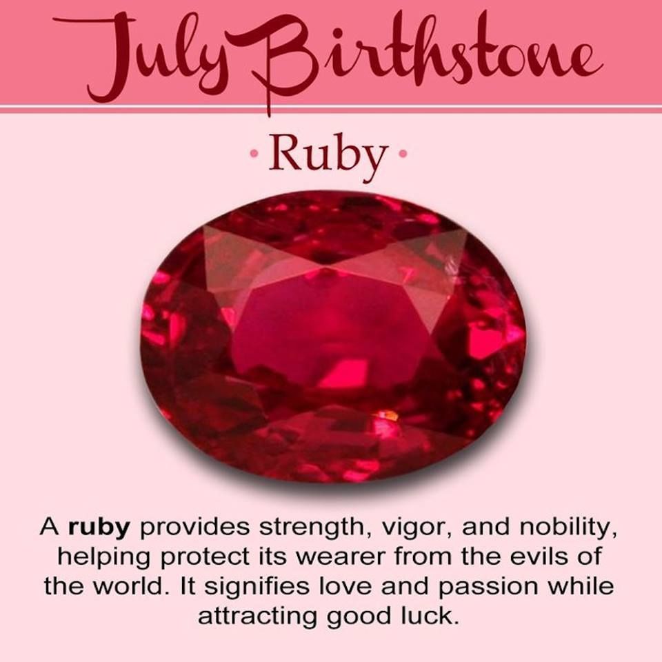 Gem July 30th Birthstone Natural Ruby (Manik) July Month Stone