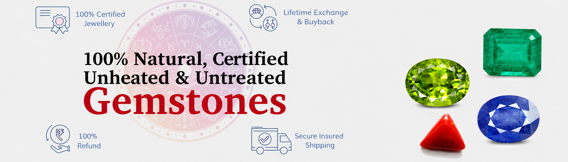 55carat natural certified gemstones and jewellery