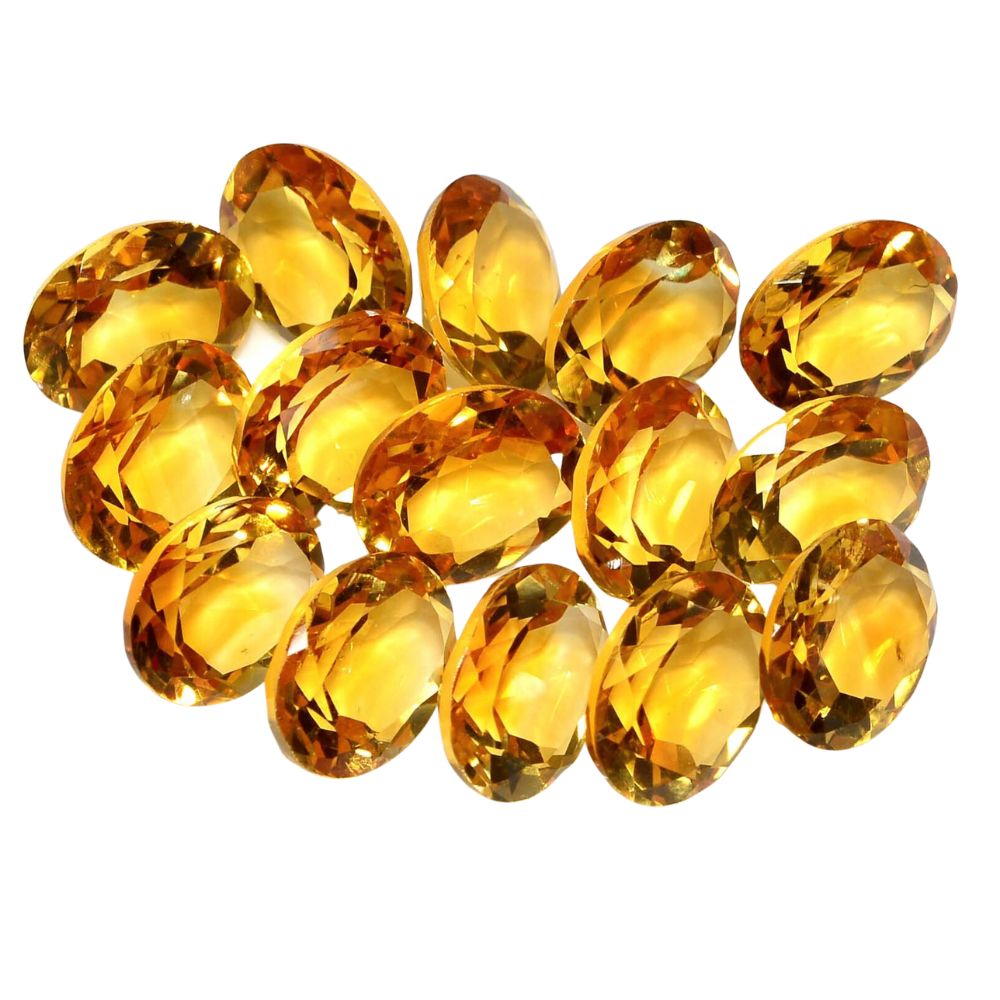 Natural Brandy Citrine Oval Shape Fine Quality Loose Gemstone at Wholesale Rates (Rs 75/Carat)