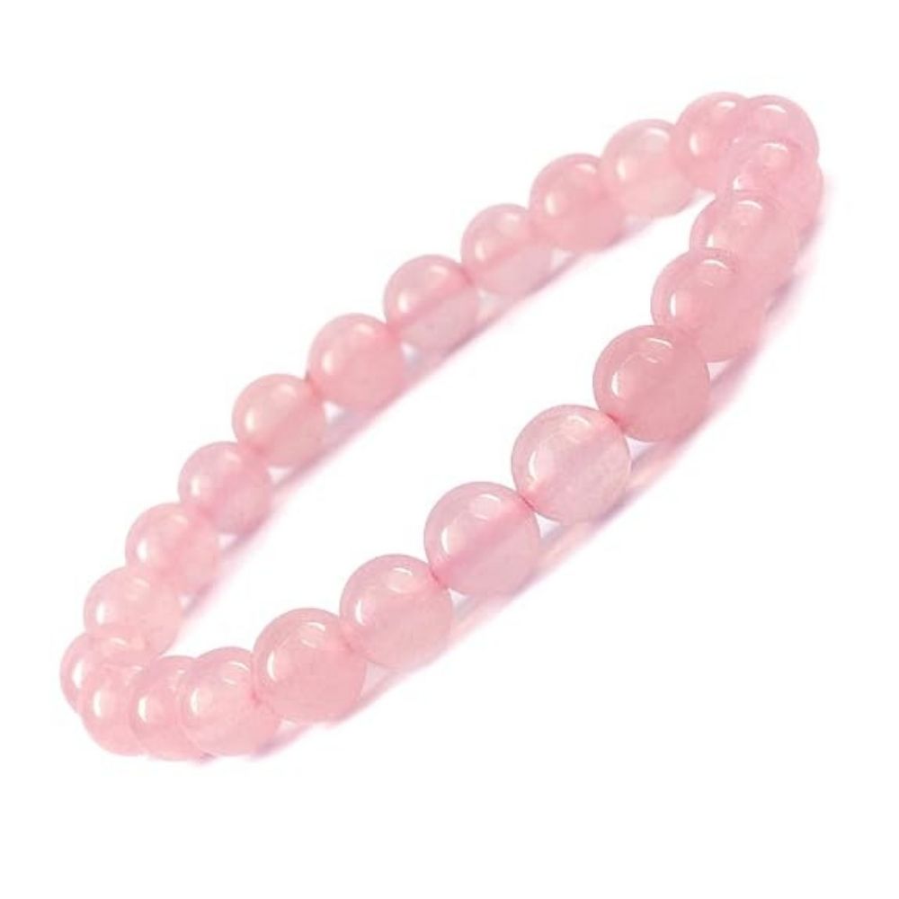 Natural Certified Rose Quartz Bracelet Round Beads Chakra healing Crystal bracelets for Men and Women