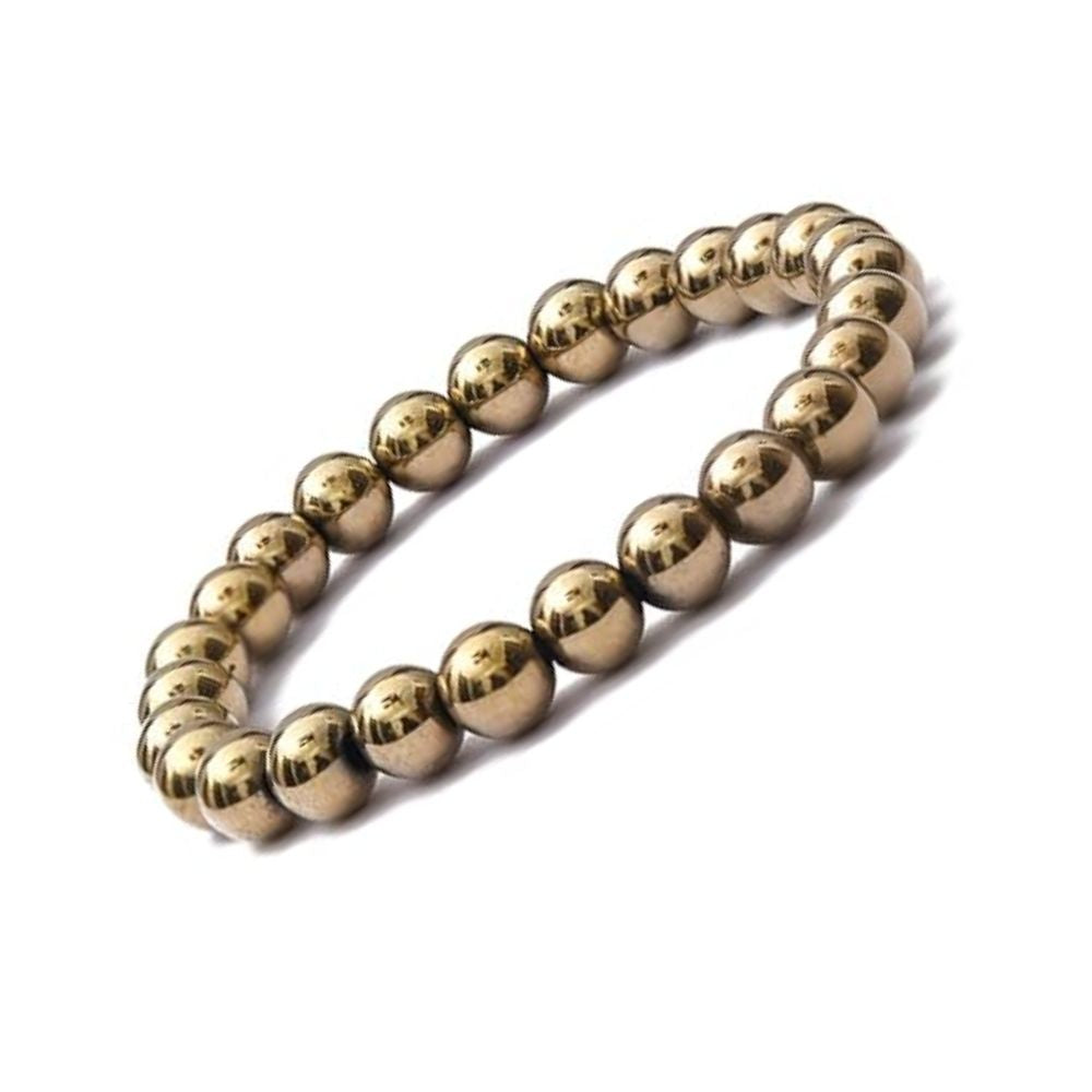 Pyrite Bracelet Money Magnet Bracelet Natural Gemstone Chakra Bracelet Healing Jewelry for Men & Women