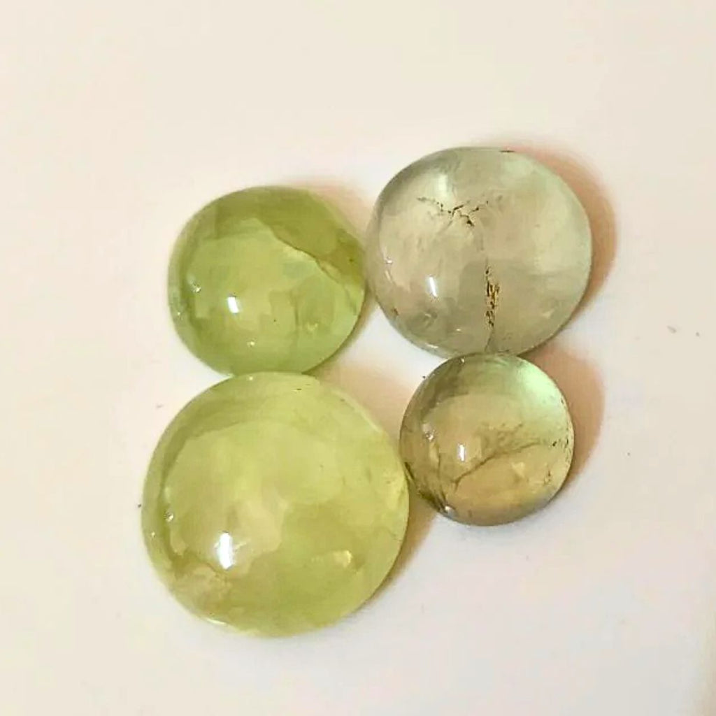 Natural Prehnite Round Shape Fine Quality Loose Gemstone at Wholesale Rates (Rs 15/Carat)
