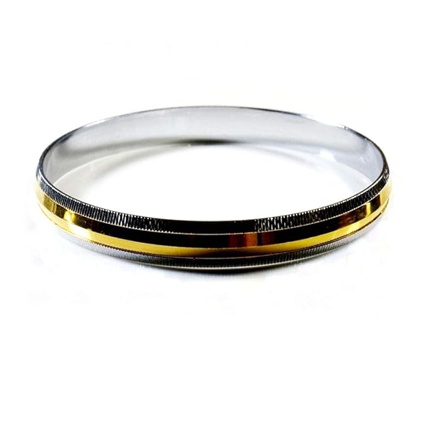 Brass & Stainless Steel Kada Amritsar Punjabi Style Bracelet For Men Kada Size :2-10