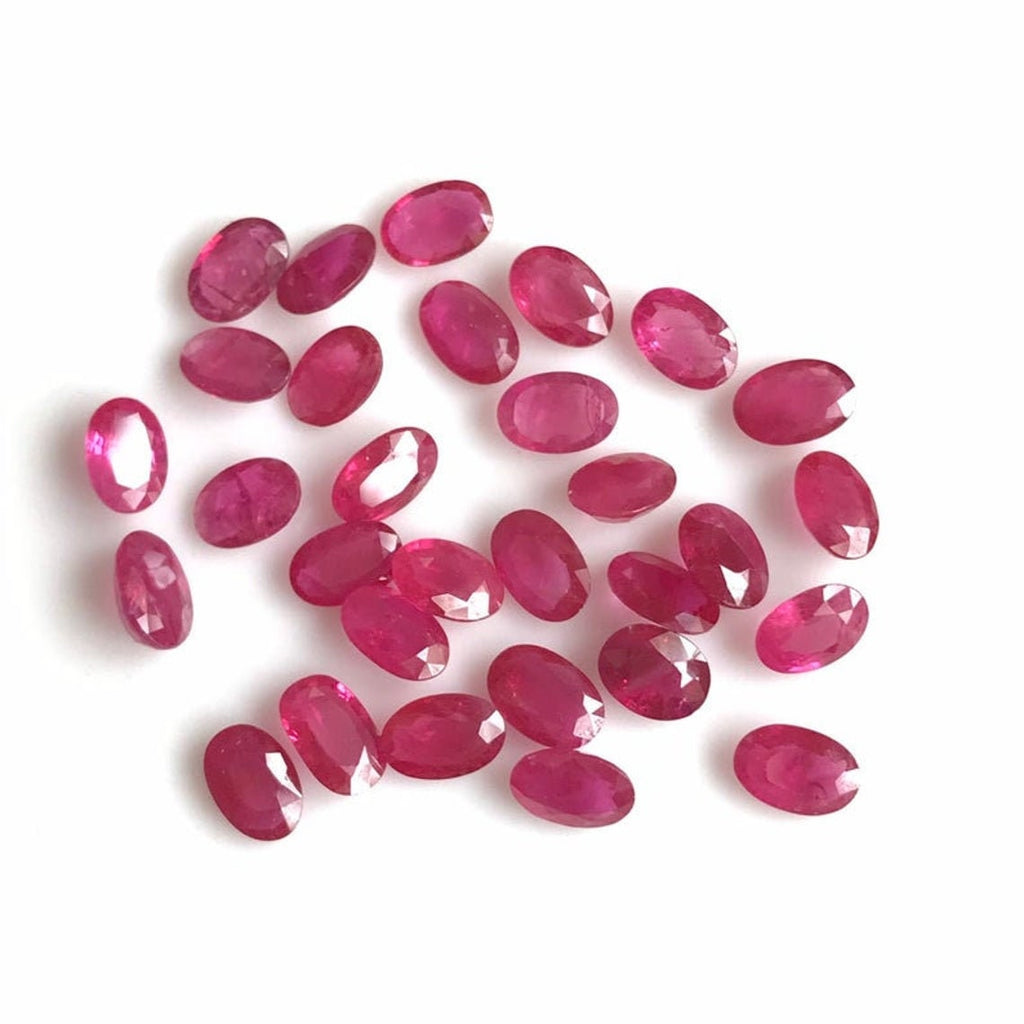 Natural Ruby Oval Shape Fine Quality Loose Gemstone at Wholesale Rates (Rs 150/Carat)