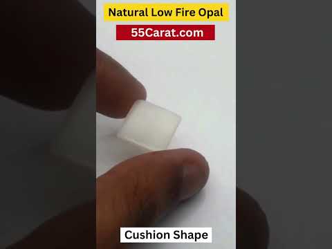 Natural Low Fire Opal Cushion Shape Fine Quality Loose Gemstone at Wholesale Rates (Rs 700/Carat)