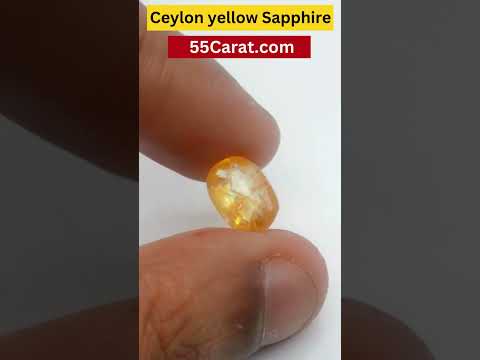 Natural Ceylon Sri Lanka Yellow Sapphire Fine Quality Loose Gemstone at Wholesale Rates (Rs 3000/Carat)