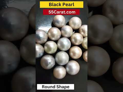 Natural South Sea Black Pearl Round Shape Fine Quality Loose Gemstone at Wholesale Rates (Rs 200/Carat)