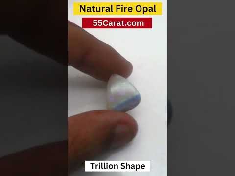 Natural Fire Opal Trillion Shape Fine Quality Loose Gemstone at Wholesale Rates (Rs 1300/Carat)