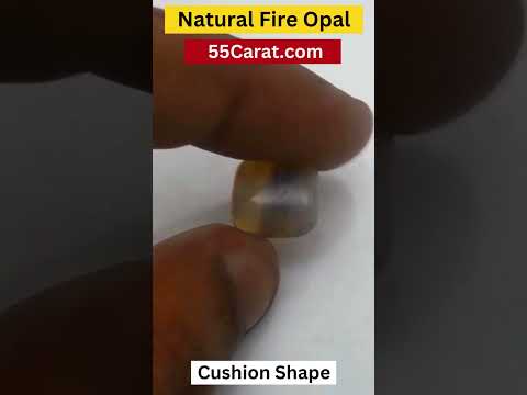 Natural Fire Opal Cushion Shape Fine Quality Loose Gemstone at Wholesale Rates (Rs 1300/Carat)