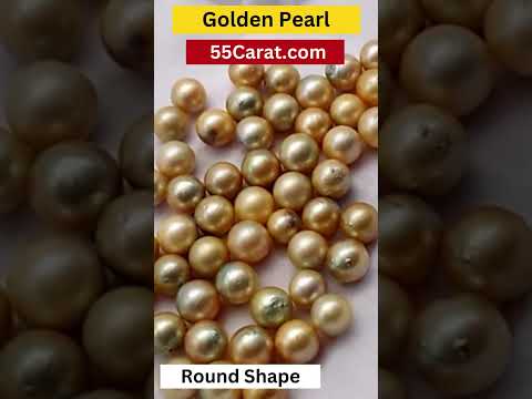 Natural South Sea Golden Pearl Round Shape Fine Quality Loose Gemstone at Wholesale Rates (Rs 300/Carat)