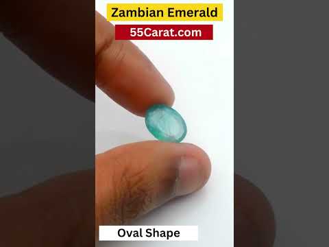 Natural Zambian Emerald Oval Shape Fine Quality Loose Gemstone at Wholesale Rates (Rs 1400/Carat)