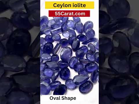 Natural Ceylon Shade Iolite Faceted Oval Shape Fine Quality Loose Gemstone at Wholesale Rates (Rs 130/Carat)