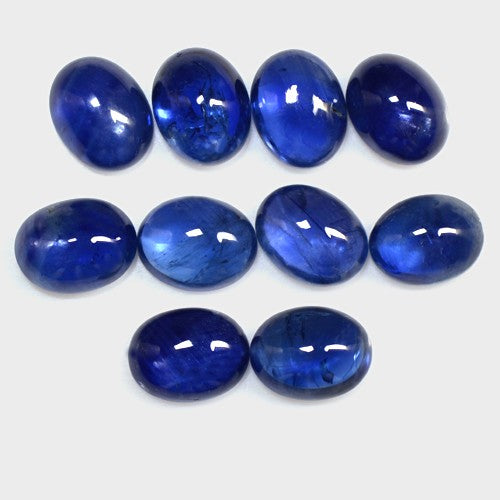 Natural Blue Sapphire Cabochon Oval Shape Fine Quality Loose Gemstone at Wholesale Rates (Rs 150/Carat)