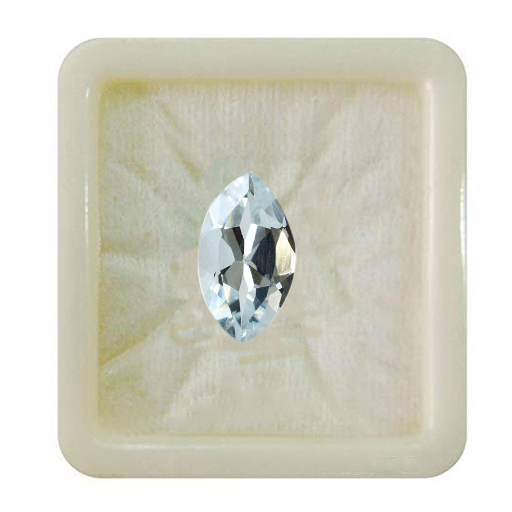 Natural Aquamarine Gemstone To Ratti Astrological Meen Rashi Upratan Guruwar at Wholesale Rates (Rs 80/Carat)