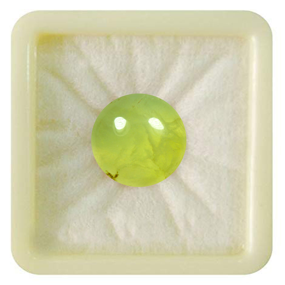 Natural Certified Prehnite Loose Gemstone 2.25 To 10.25 Ratti at Wholesale Rates (Rs 15/Carat)