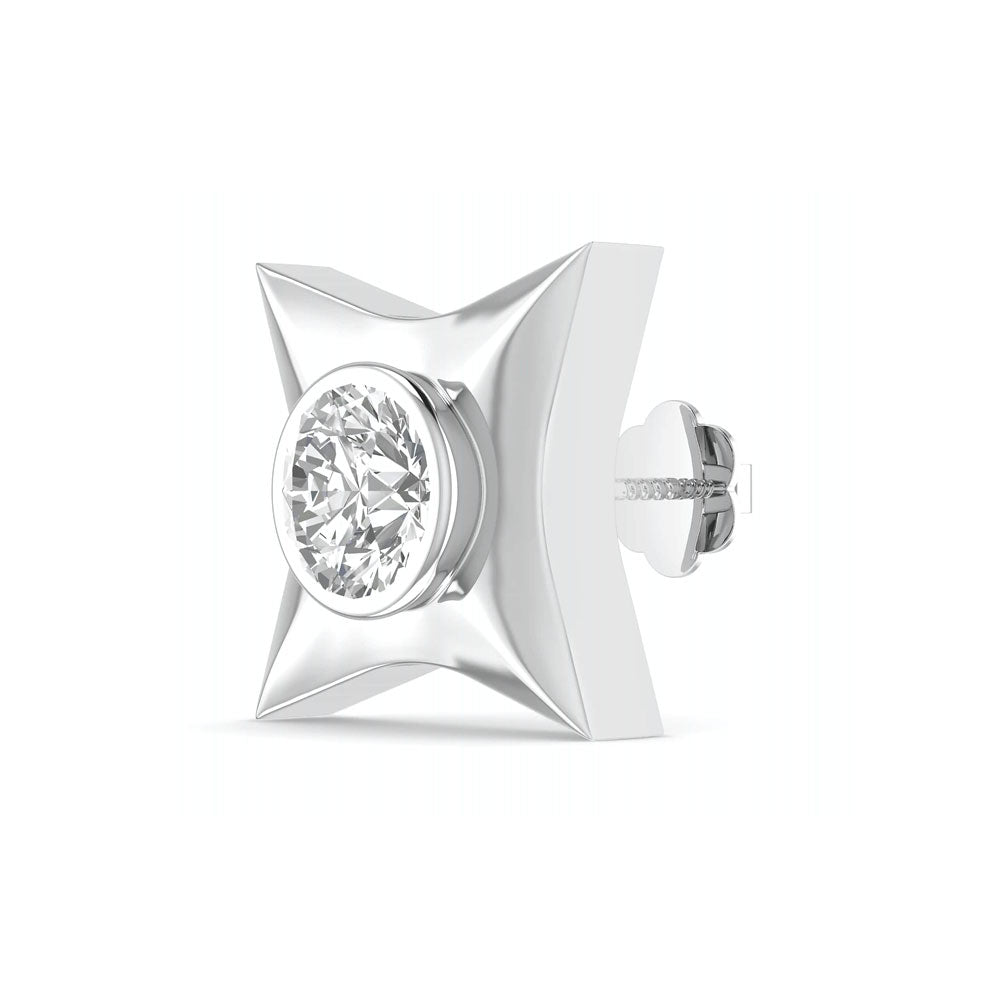 Men's 925 Silver Stud Earrings at Bulk Rate Rs 150/Gram Design 28
