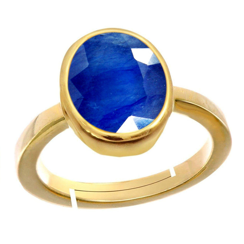 Buy Chopra Gems & Jewellery Gold Plated Brass Sapphire Neelam Stone Ring  (Men and Women) - Free size Online at Best Prices in India - JioMart.