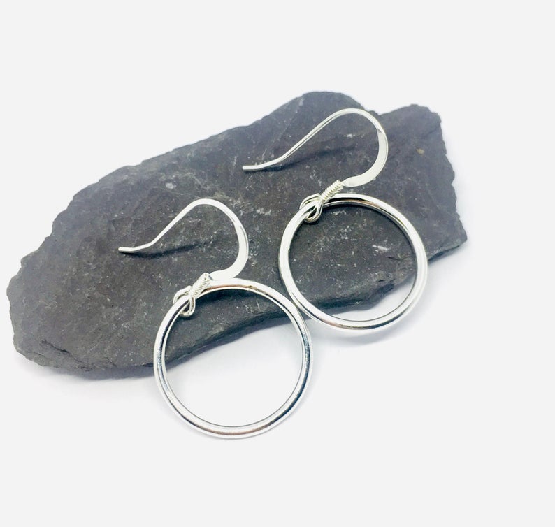 925 Sterling Silver Womens Simple Plane Dangle Earrings Bulk Rate 150/Gram Design-17