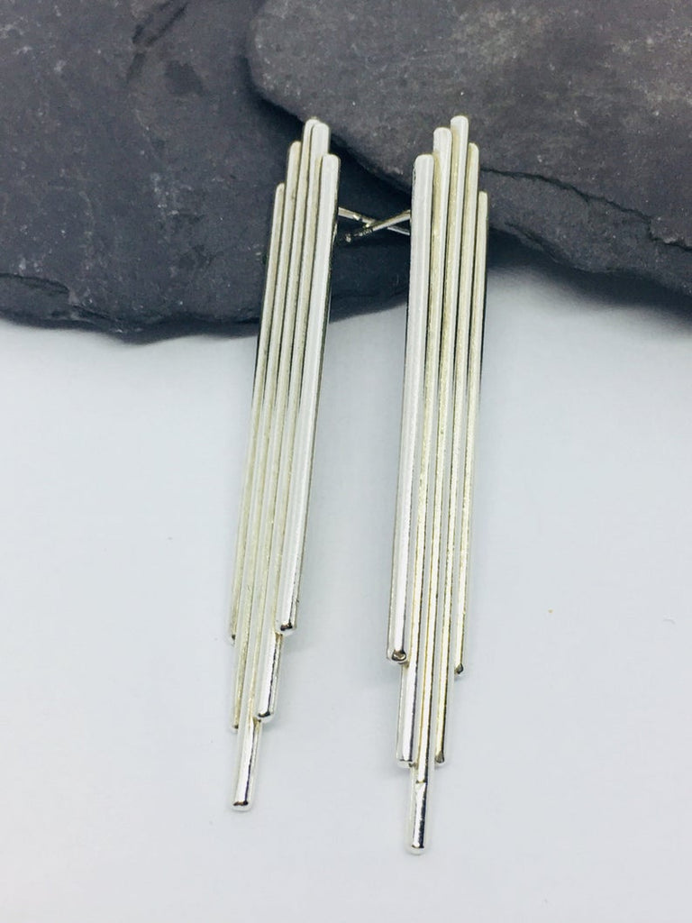 925 Sterling Silver Womens Simple Plane Dangle Earrings Bulk Rate 150/Gram Design-2