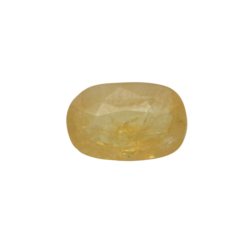 2.6 Carat 2.9 Ratti Certified Natural Ceylon Yellow Sapphire (Pukhraj) Fine Quality Loose Gemstone at Wholesale Rates (Rs 2000/Carat)