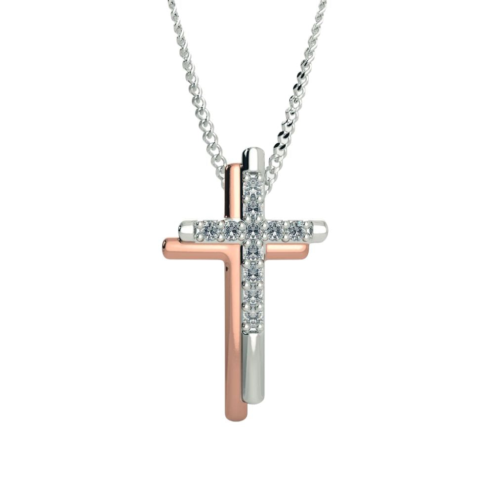 925 Sterling Silver Womens Cross Pendants Bulk Rate 150/Gram Design-4