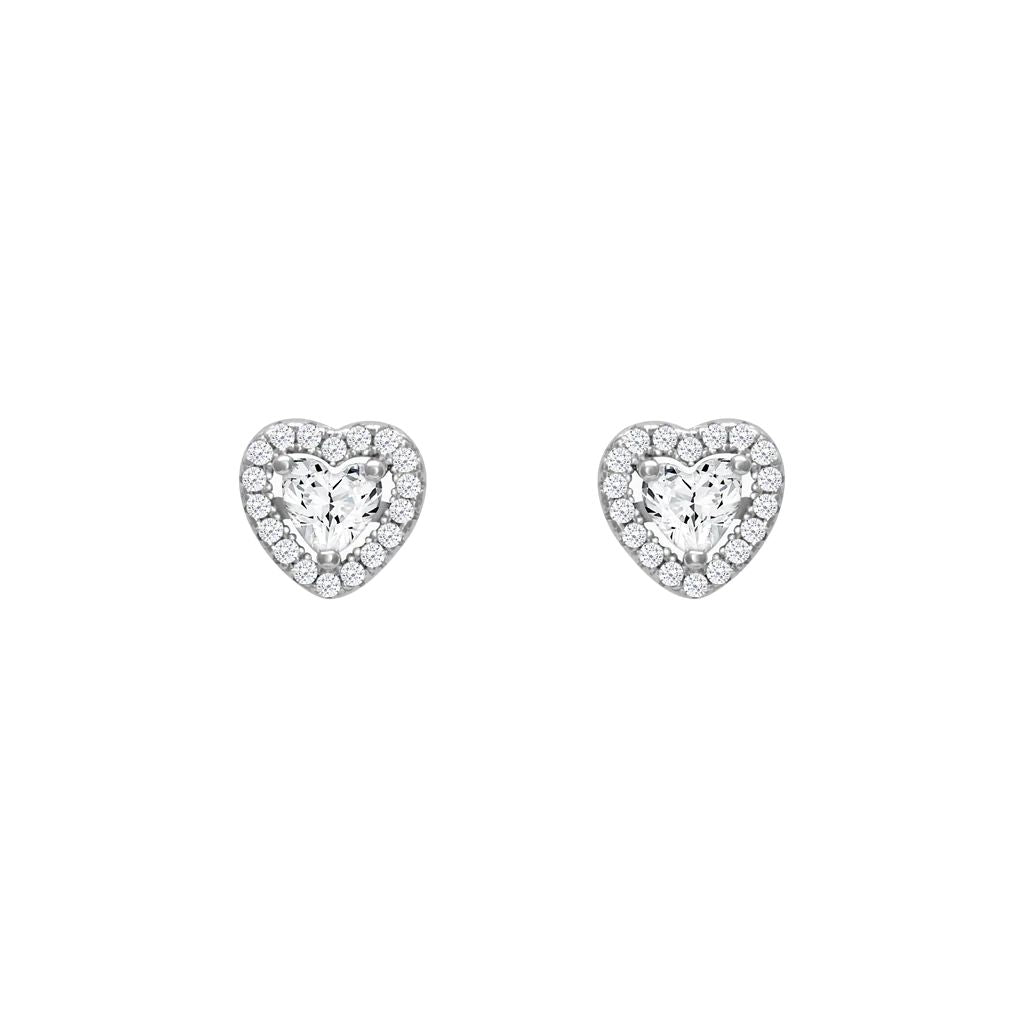 925 Sterling Silver Women's CZ Stud Earrings Bulk Rate 150/Gram Design-9
