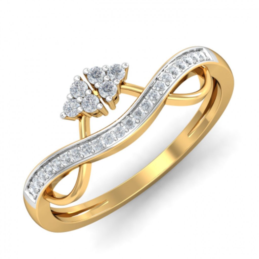 18k Gold Plated Women's Rings 925 Sterling Silver Bulk Rate 160/Gram Design-18