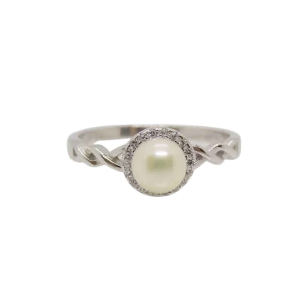 925 Sterling Silver Women's Pearl Rings Bulk Rate 150/Gram Design-10