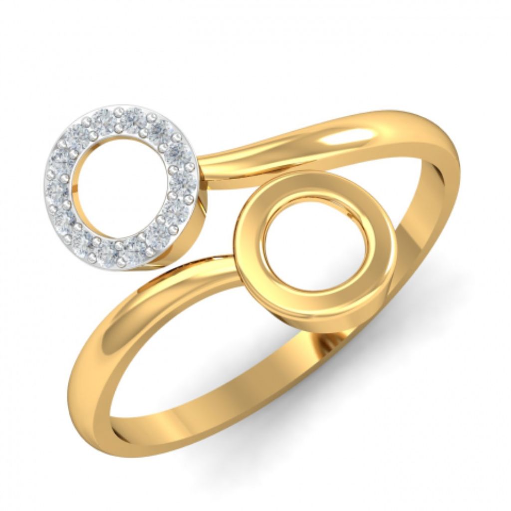18k Gold Plated Women's Rings 925 Sterling Silver Bulk Rate 160/Gram Design-17