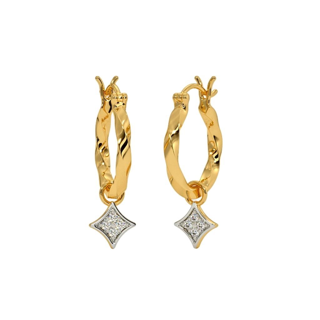 18k Gold Plated Women's Earrings 925 Sterling Silver Bulk Rate 160/Gram Design-8