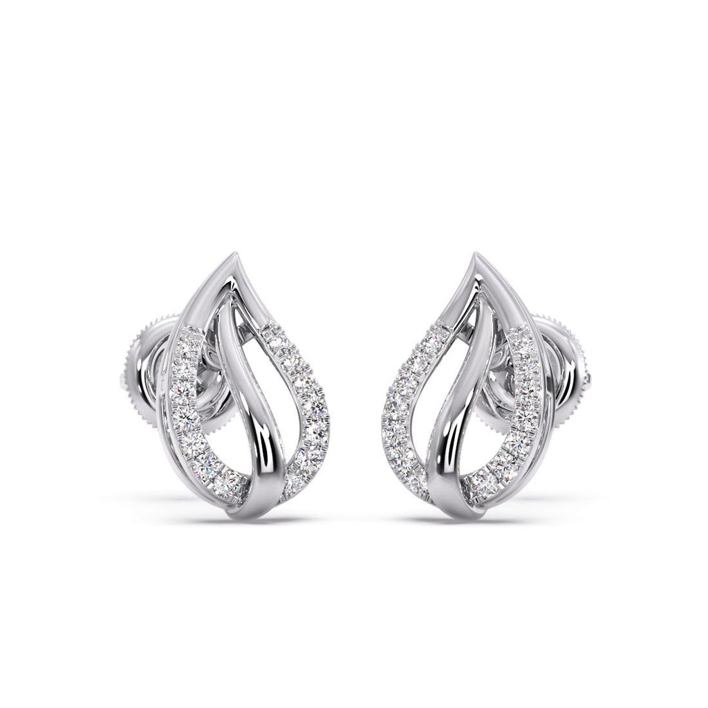 925 Sterling Silver Women's CZ Stud Earrings Bulk Rate 150/Gram Design-22