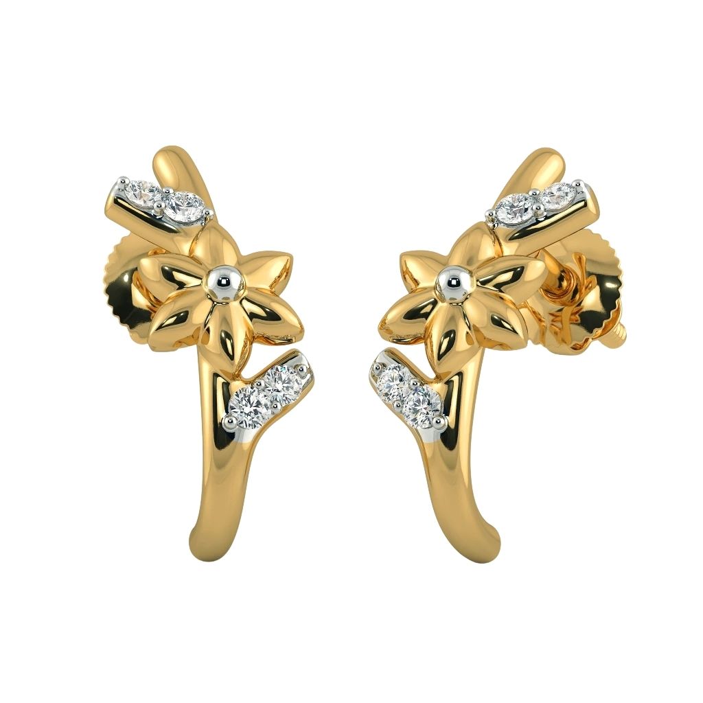 18k Gold Plated Women's Earrings 925 Sterling Silver Bulk Rate 160/Gram Design-38