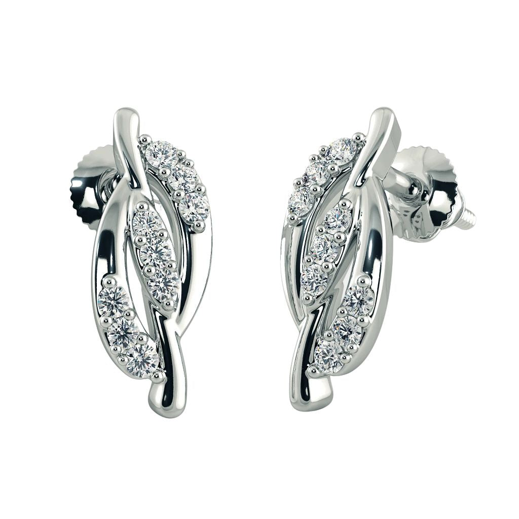 925 Sterling Silver Women's Stud Halo Earrings Bulk Rate 150/Gram Design-29