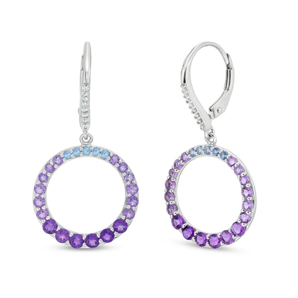 925 Sterling Silver Womens Gemstone Drop Earrings Bulk Rate 150/Gram Design-13