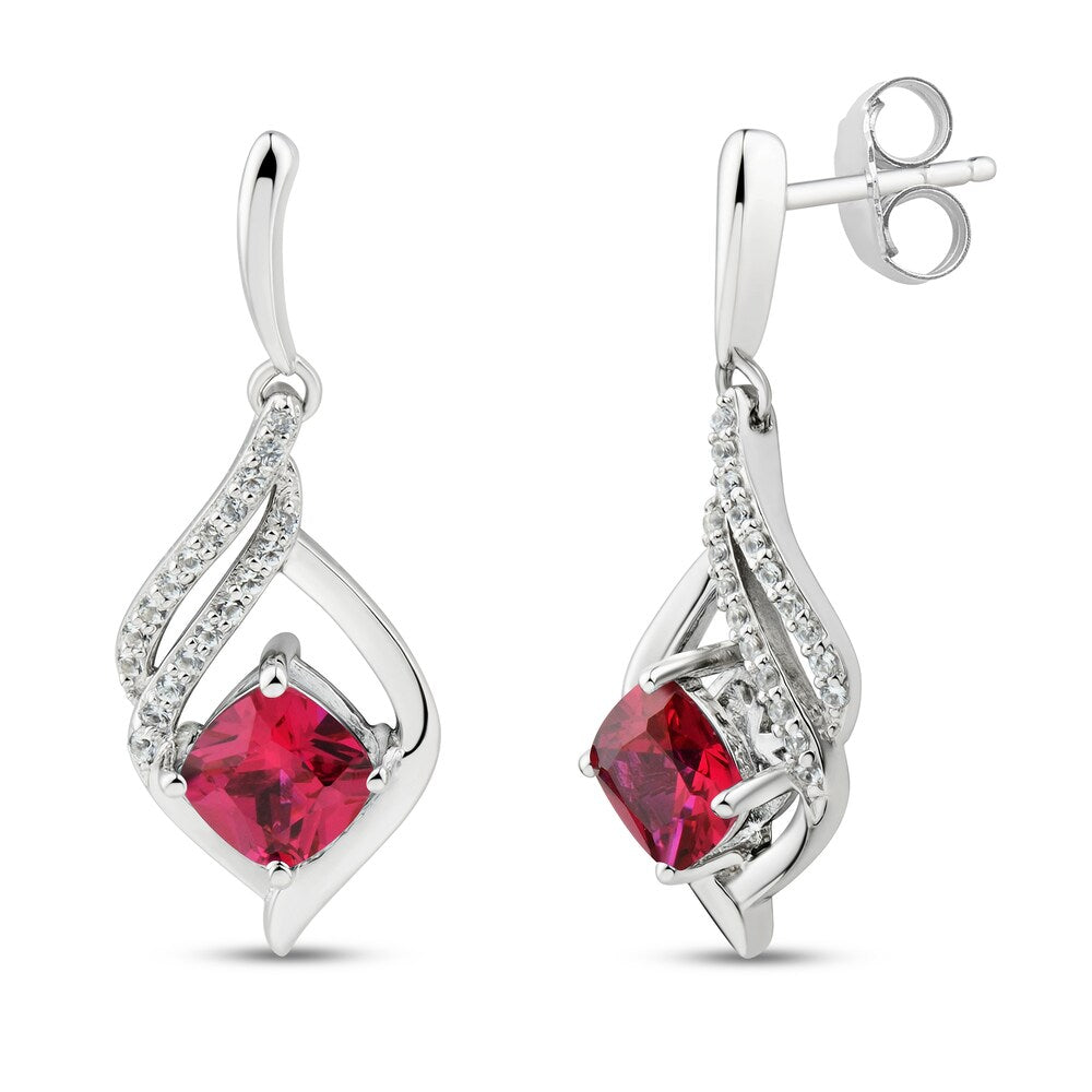 925 Sterling Silver Womens Gemstone Drop Earrings Bulk Rate 150/Gram Design-23
