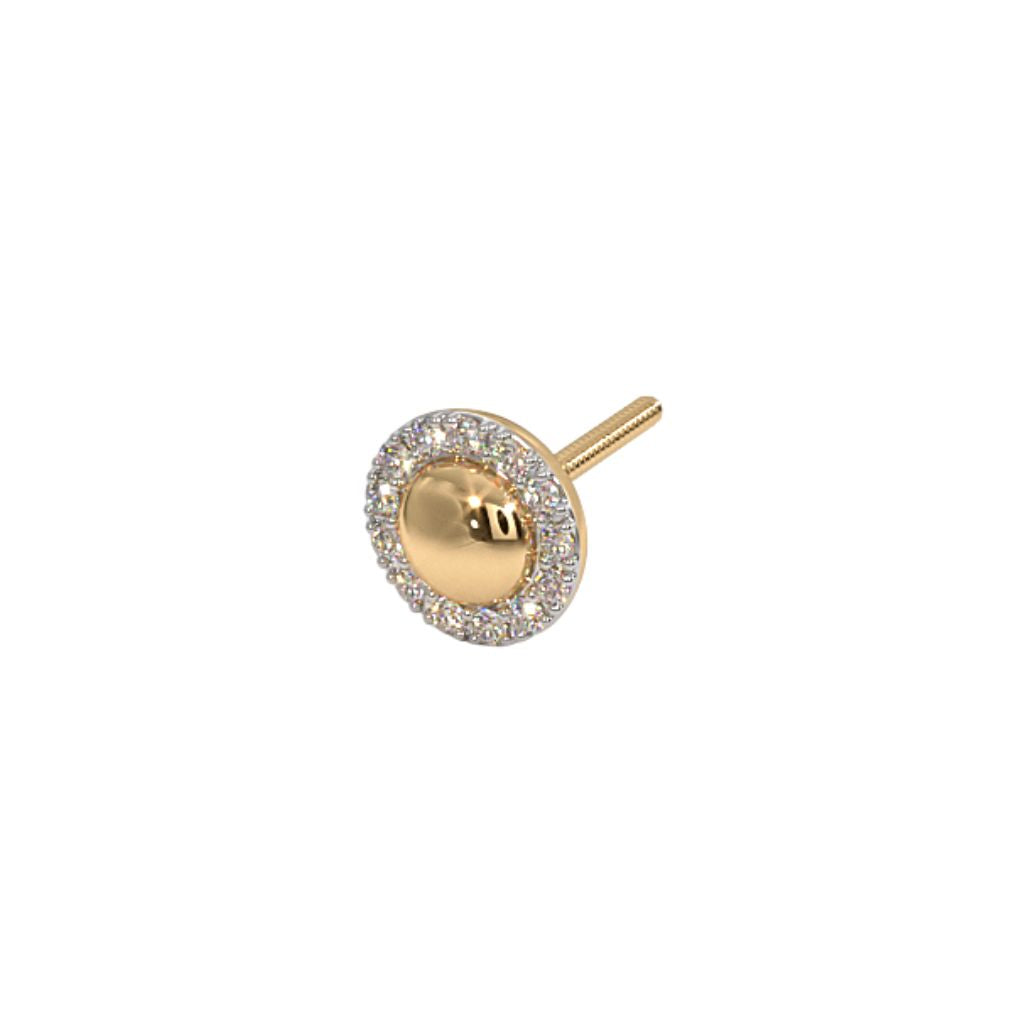 18k Gold Plated 925 Sterling Silver Men's Earrings Bulk Rate 160/Gram Design-6