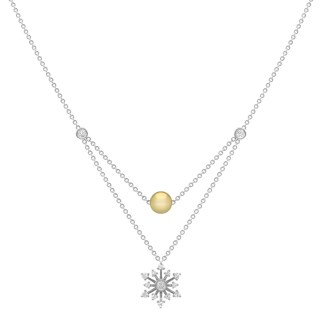 925 Sterling Silver Women's Pearl Necklace Bulk Rate 150/Gram Design-20