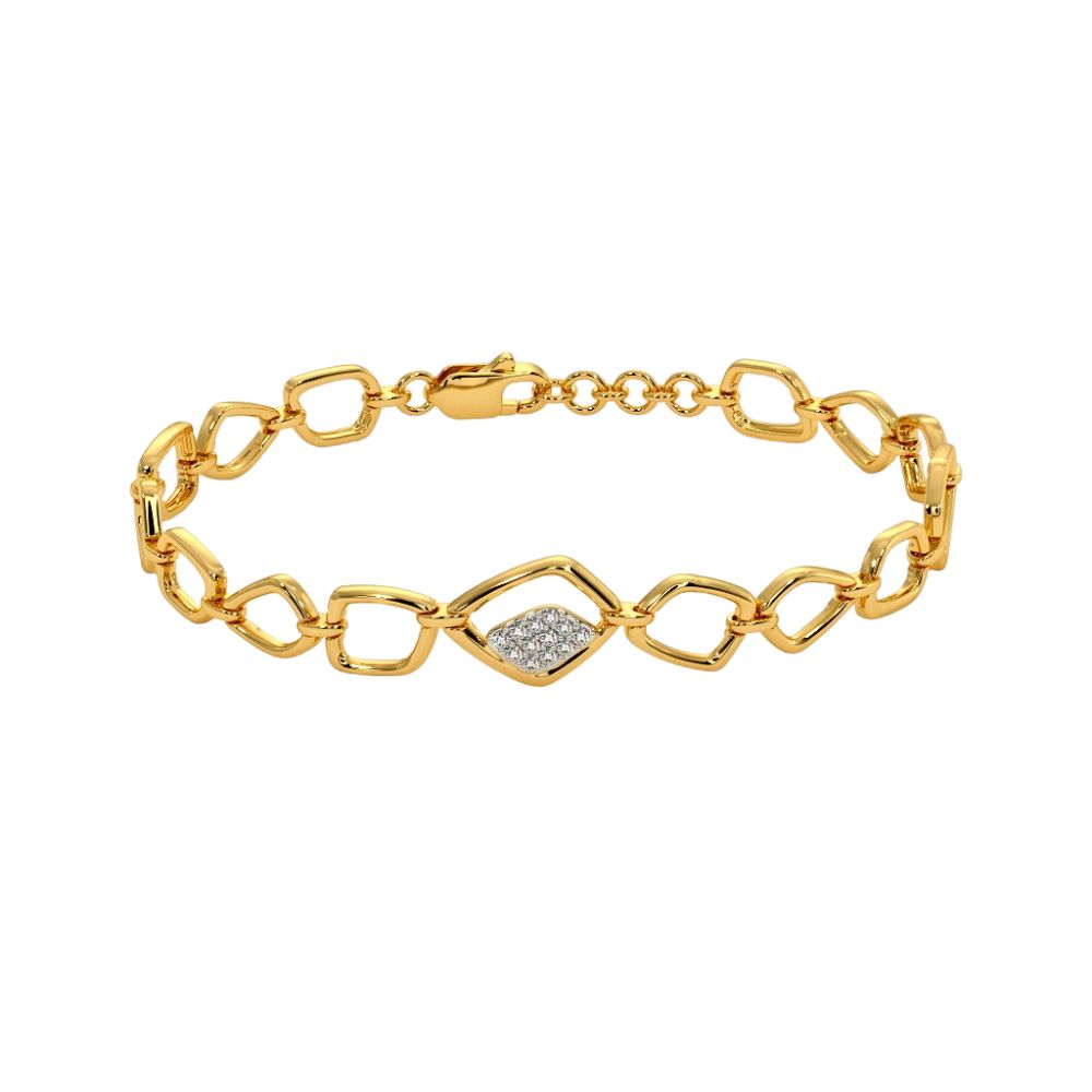 18k Gold Plated Women's Bracelets 925 Sterling Silver Bulk Rate 160/Gram Design-15