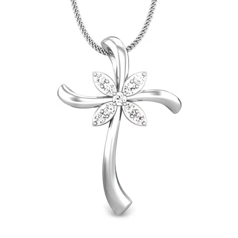 925 Sterling Silver Womens Cross Pendants Bulk Rate 150/Gram Design-7