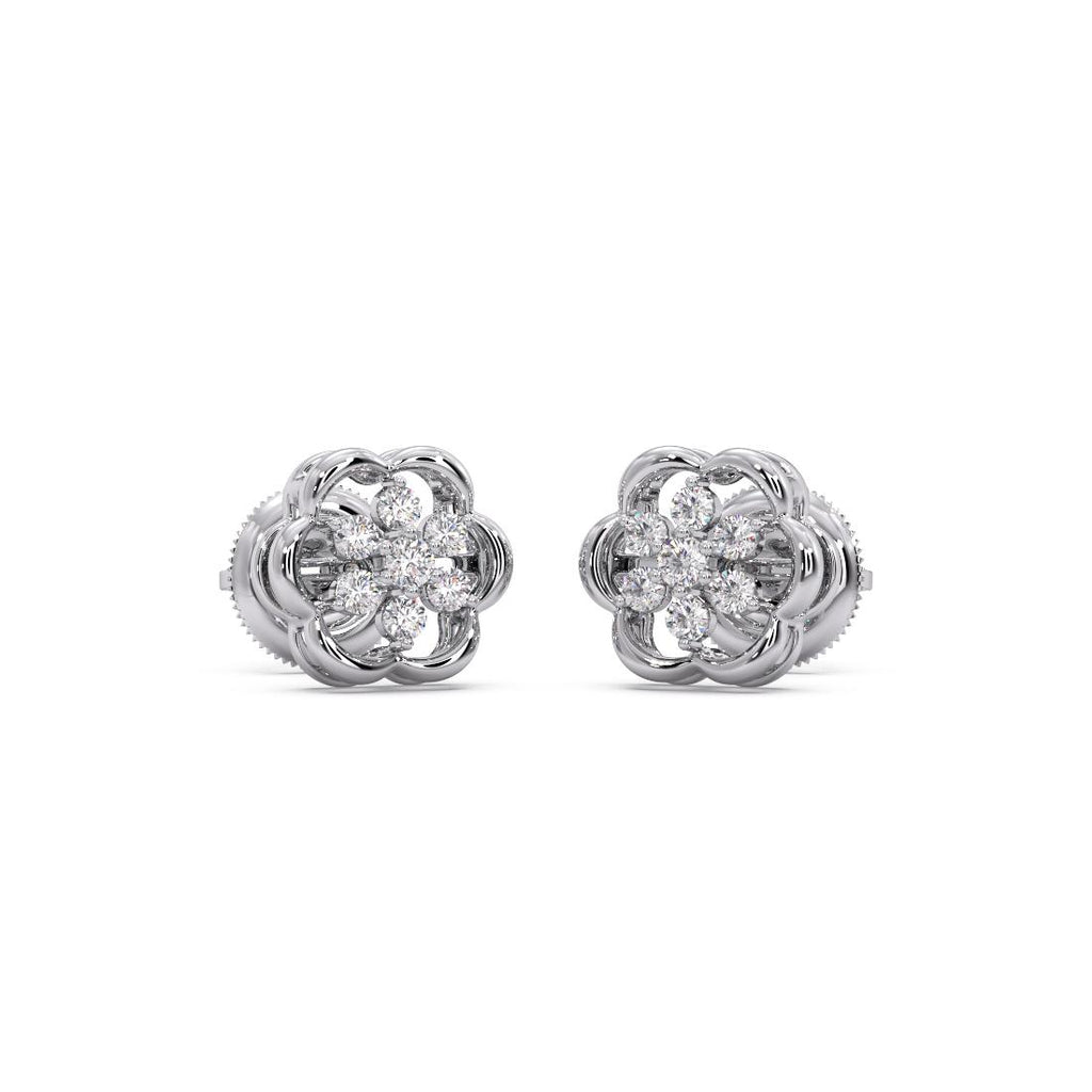925 Sterling Silver Women's CZ Stud Earrings Bulk Rate 150/Gram Design-40