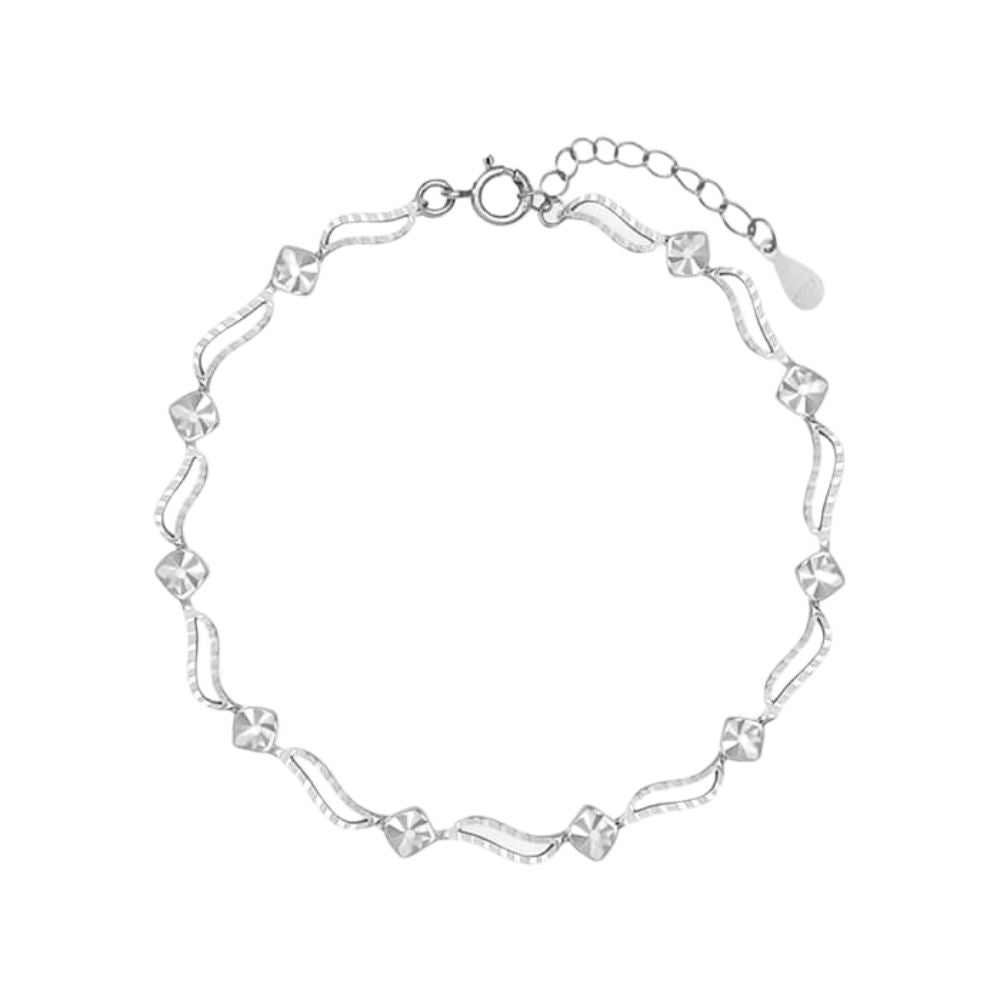 925 Sterling Silver Women's Charm  Bracelet Bulk Rate 150/Gram Design-2