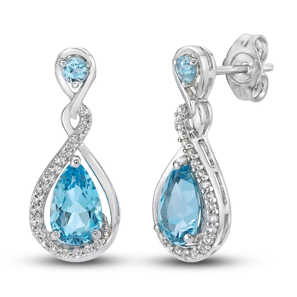 925 Sterling Silver Womens Gemstone Drop Earrings Bulk Rate 150/Gram Design-8