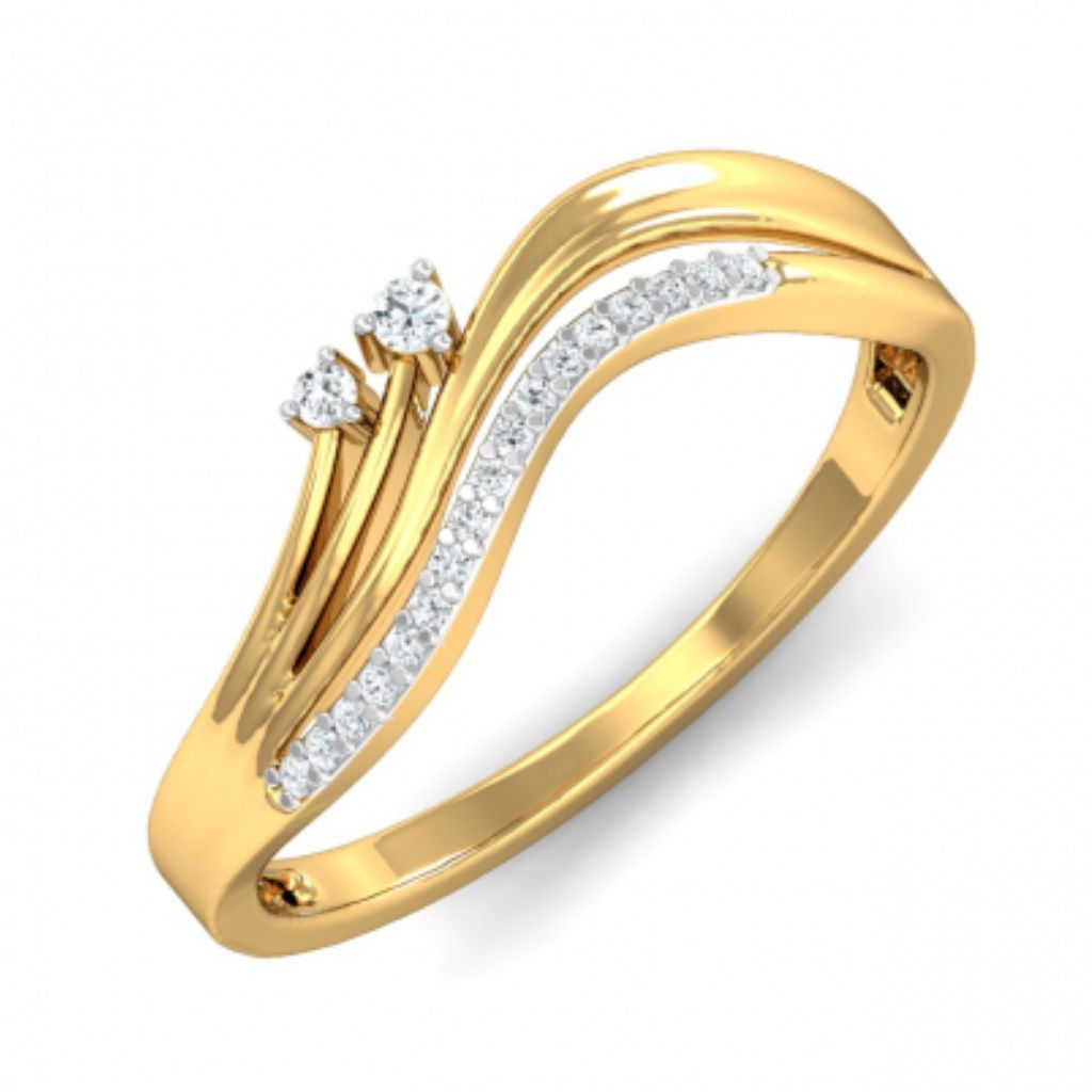18k Gold Plated Women's Rings 925 Sterling Silver Bulk Rate 160/Gram Design-31