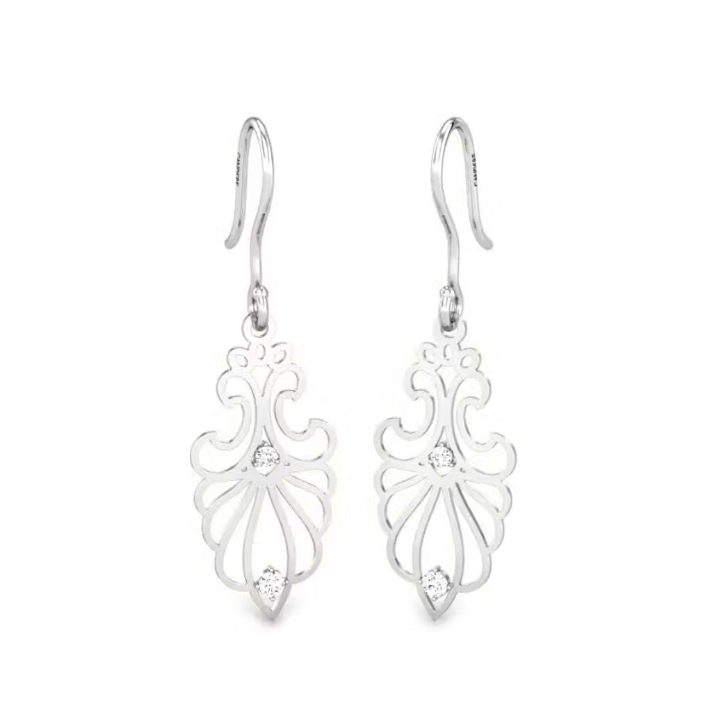 925 Sterling Silver Women's Modern Dangle Earrings Bulk Rate 150/Gram Design-19
