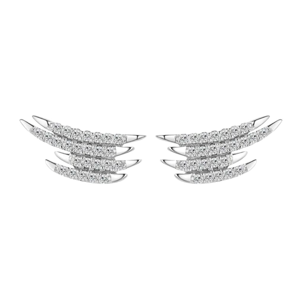 925 Sterling Silver Women's CZ Stud Earrings Bulk Rate 150/Gram Design-16