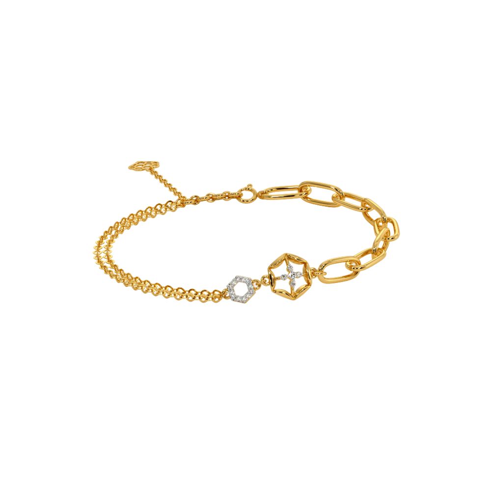 18k Gold Plated Women's Bracelets 925 Sterling Silver Bulk Rate 160/Gram Design-17